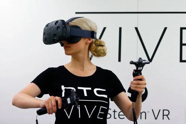 HTC Vive review - htc vive vrextasy girl standing