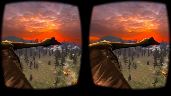 The best virtual reality apps for iPhone, compatible with Google Cardboard - dino trek
